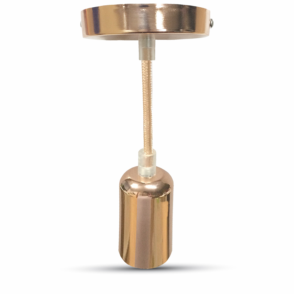 Lampadario con Portalampada Set Oro con Base
